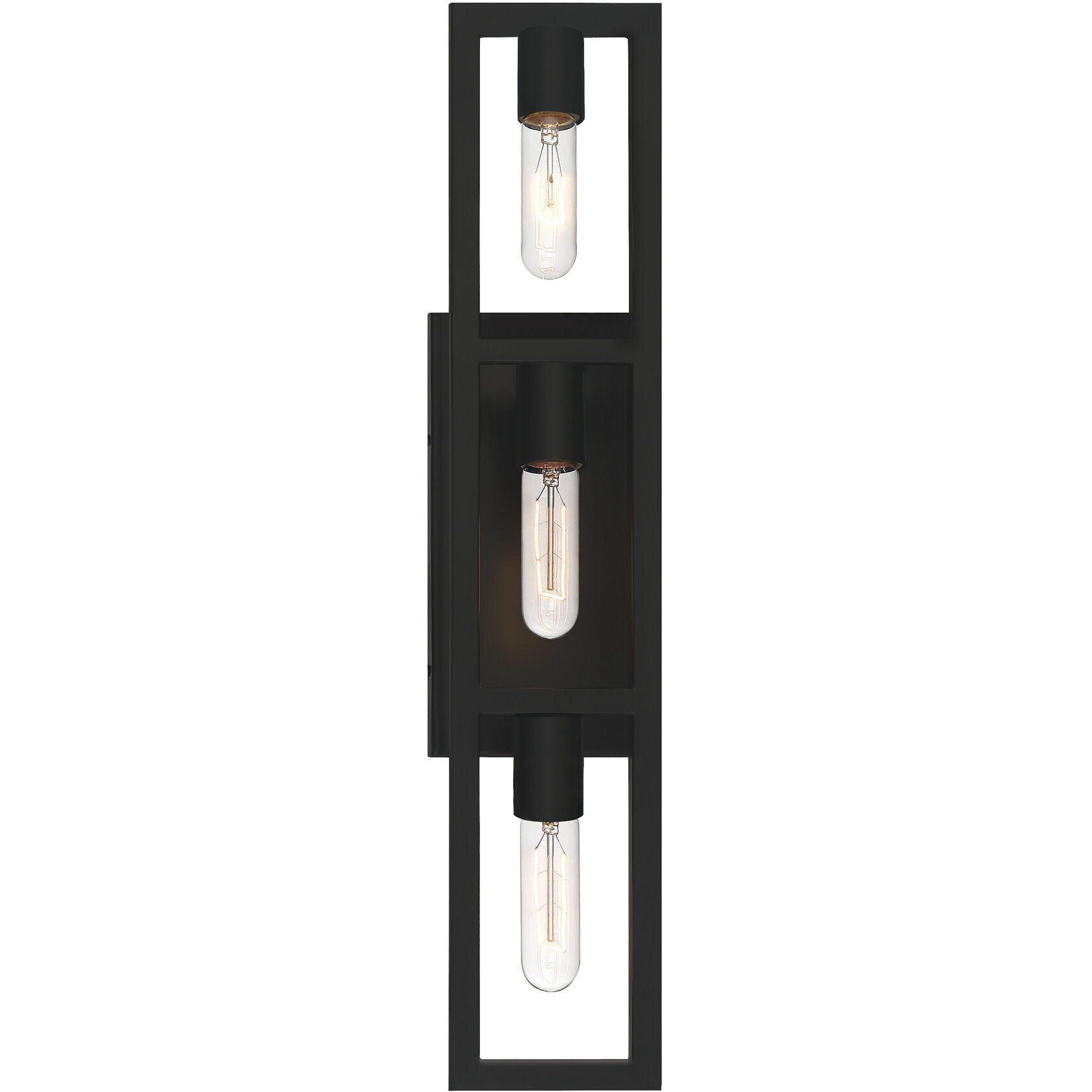 Urban Oasis 3 Light 25 inch Matte Black Vanity Light Wall Light